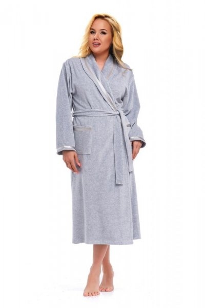 Szlafrok damski Doctor nap SWA 1078 grey melange