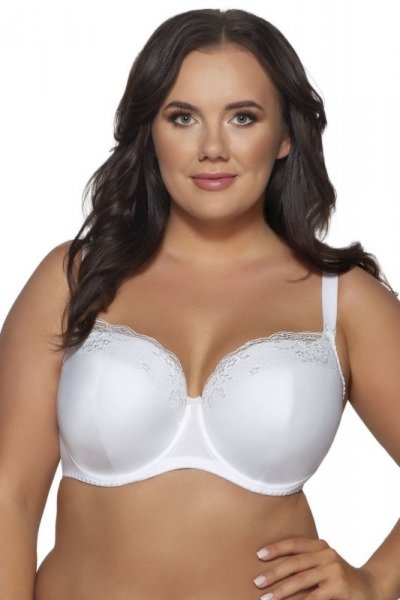 Biustonosz usztywniany Azalea 2112 biały plus Ava