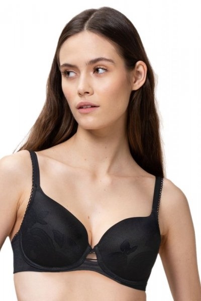 Biustonosz usztywniany Triumph Wild Rose czarny