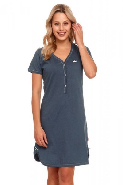 Damska koszula nocna Doctor nap TCB 9505 deep blue plus