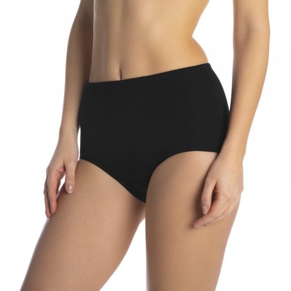 Figi damskie Manuela czarne plus Lama