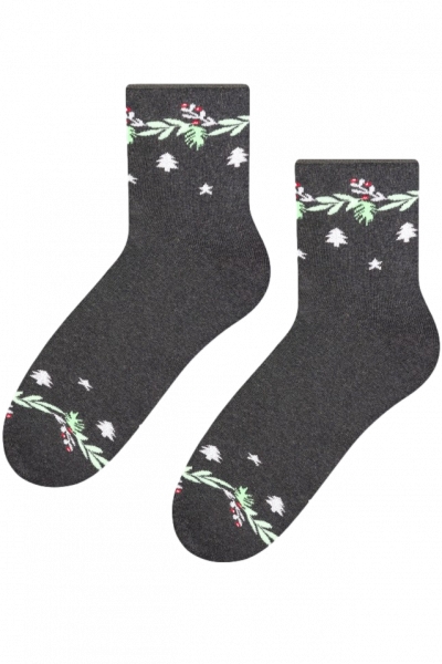 Skarpetki damskie Steven 123-034 Melanż Grafit