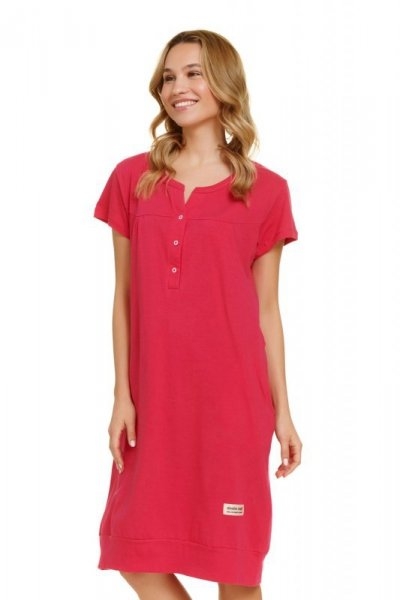 Damska koszula nocna Doctor nap TCB 4348 viva magenta