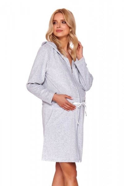 Szlafrok damski Doctor nap SWO 1008 szary melanż plus