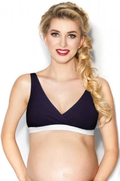 Biustonosz do karmienia Mitex Lilly granatowy