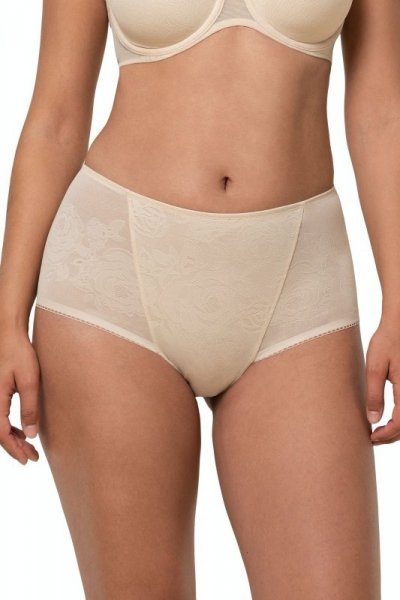 Figi damskie Triumph Wild Rose maxi beżowe