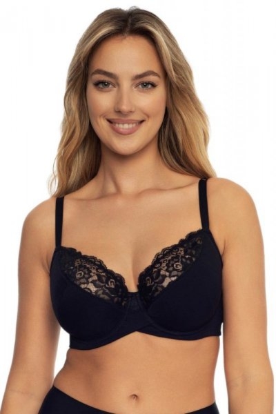 Biustonosz półusztywniany Henderson Ladies Allie 41523 czarny