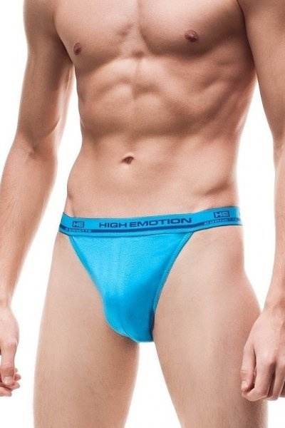 Slipy męskie Cornette Tanga High Emotion turkusowe