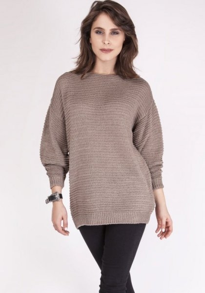 Sweter damski mkm beatrix swe 097 mocca