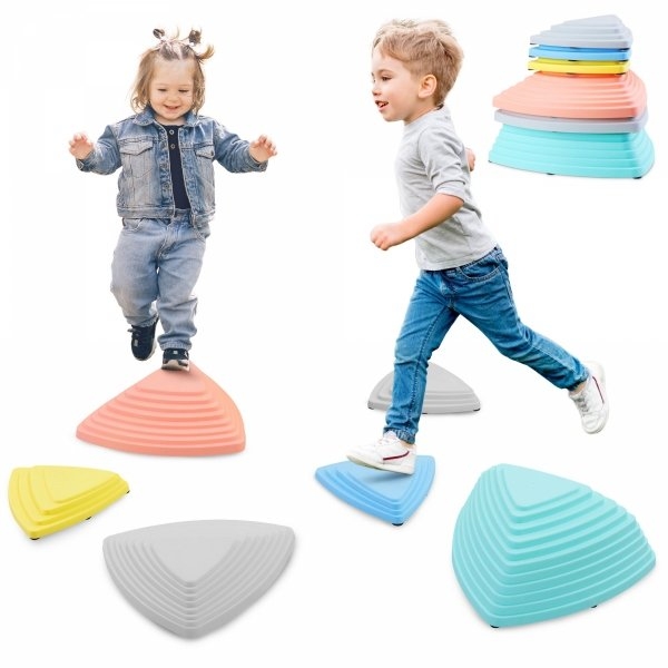 Image of Kamienie balansujące kolorowe - 6 sztuk