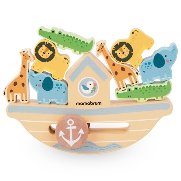 Image of Balansująca łódka - drewniana gra zręcznościowa