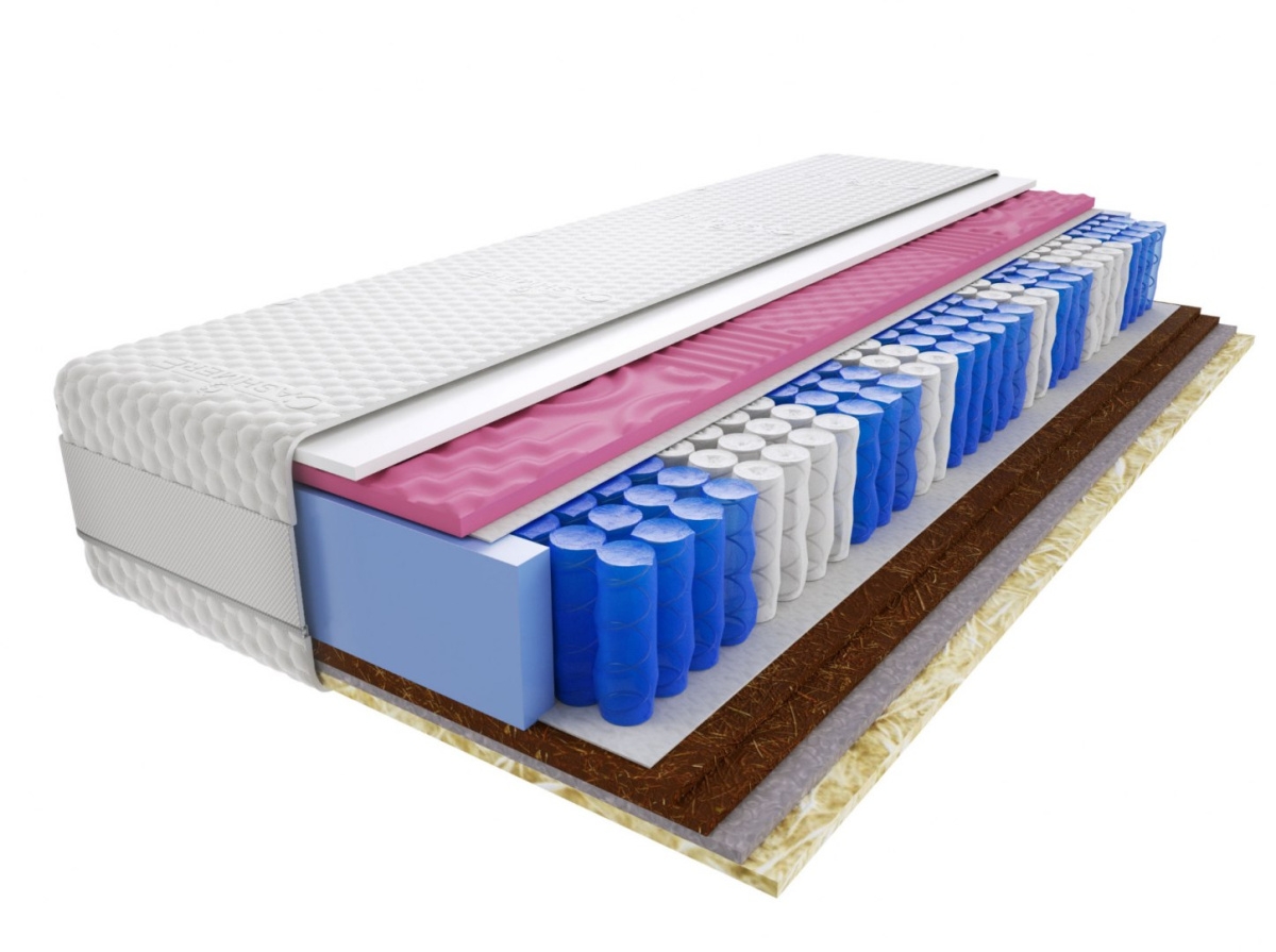 Image of Materac Szejk Molet Mini 60x230 cm Średnio / Bardzo twardy Końskie Włosie 2x Kokos Profilowany