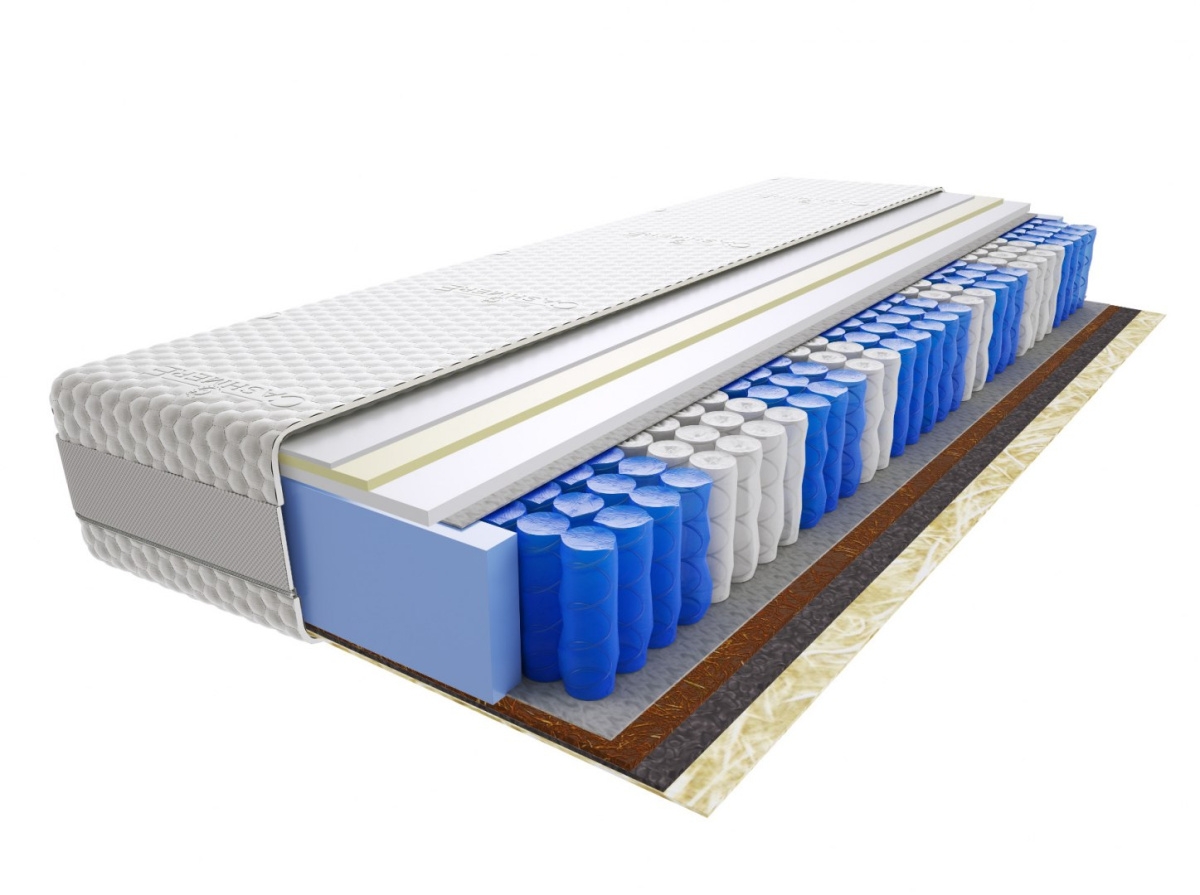 Image of Materac Mila Mini 135x225 cm Średnio / Bardzo twardy Visco Memory 2x Kokos Końskie Włosie
