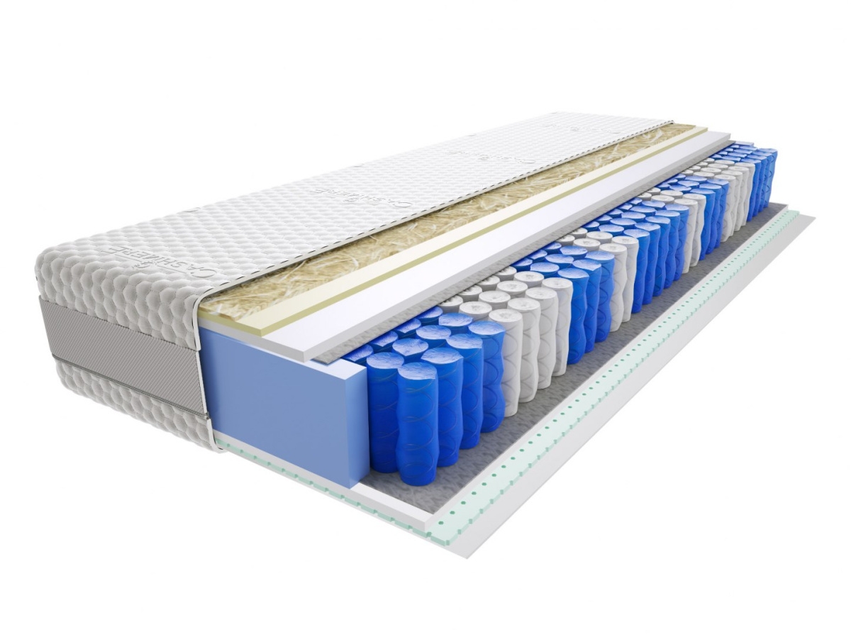 Image of Materac Wati Lux 60x215 cm Średnio twardy Lateks Visco Memory