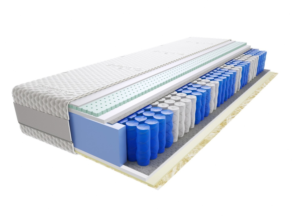 Image of Materac Jaśmin Mini 60x140 cm Średnio twardy 2x Lateks Visco Memory