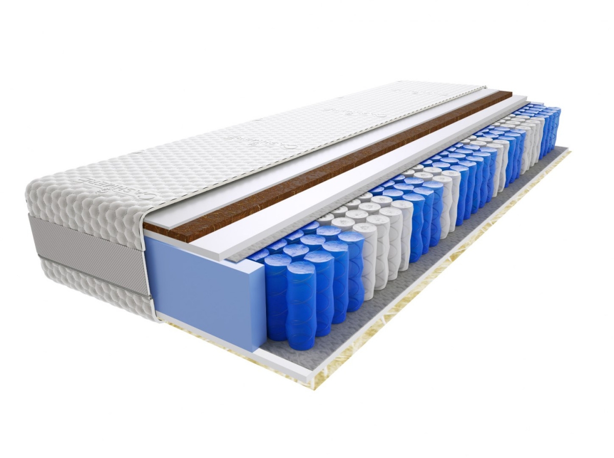 Image of Materac Pers Mini 60x230 cm Średnio / Bardzo twardy 2x Kokos