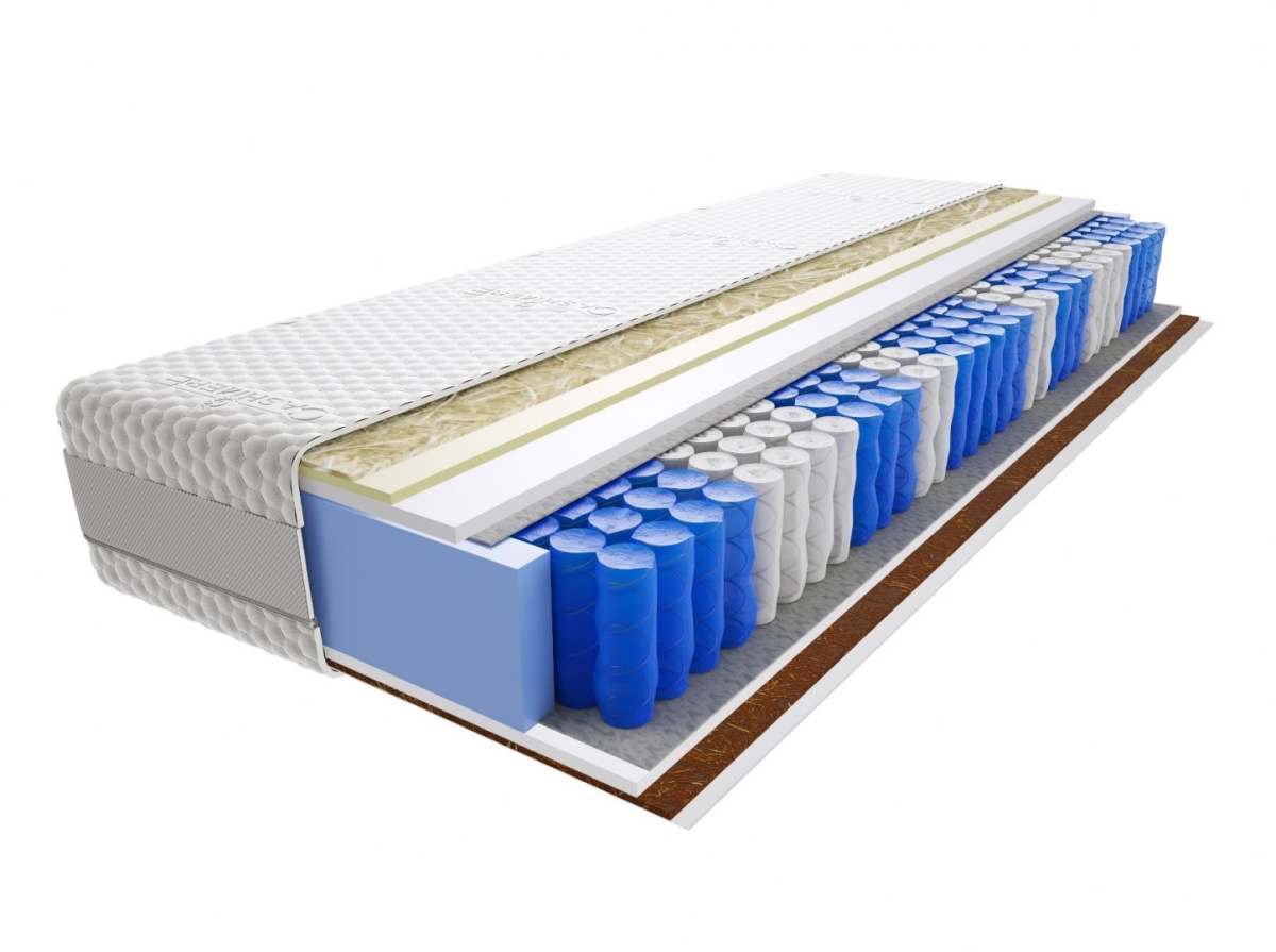 Image of Materac Hinti Mini 125x135 cm Średnio / Twardy Visco Memory Kokos