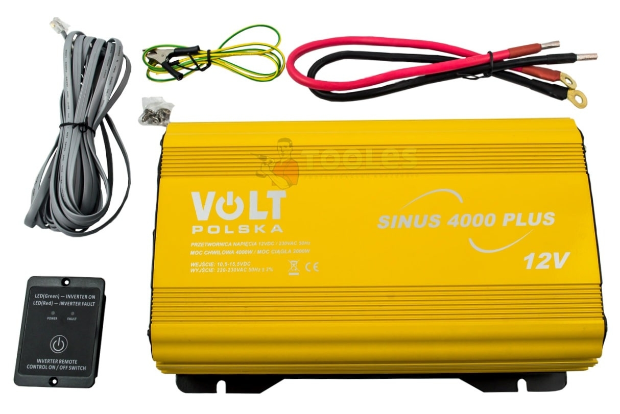 Image of Przetwornica napięcia prądu SINUS 4000 PLUS (12V/230V 2000/4000W) VOLT POLSKA