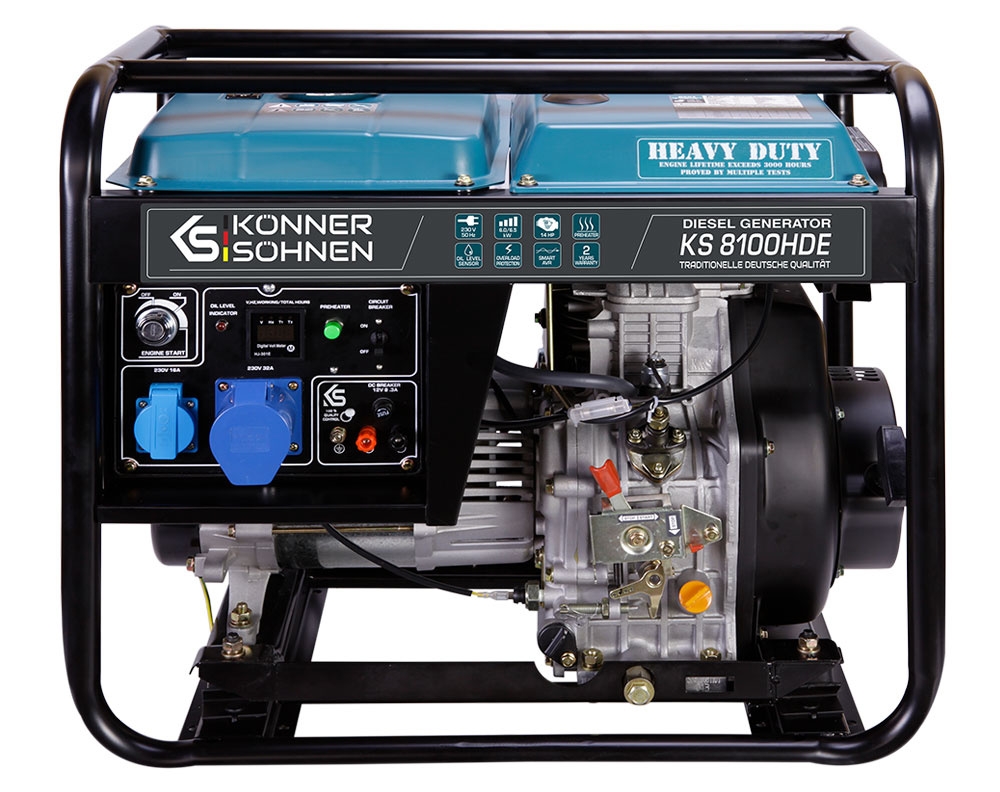 Image of Agregat generator prądu diesel KS 8100HDE (euro V) 6500w Könner & Söhnen KS