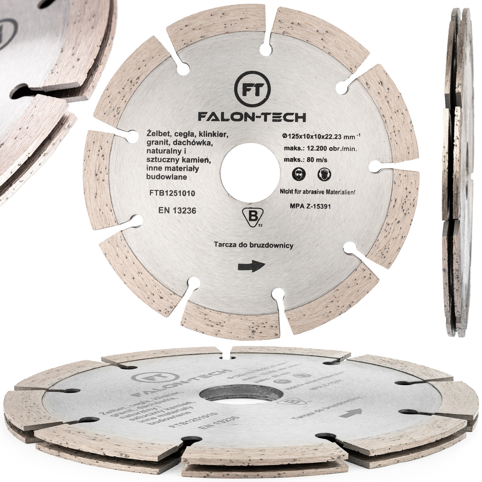 Image of Tarcza diamentowa do bruzdownicy bruzd betonu zbrojonego 125mm FALON-TECH