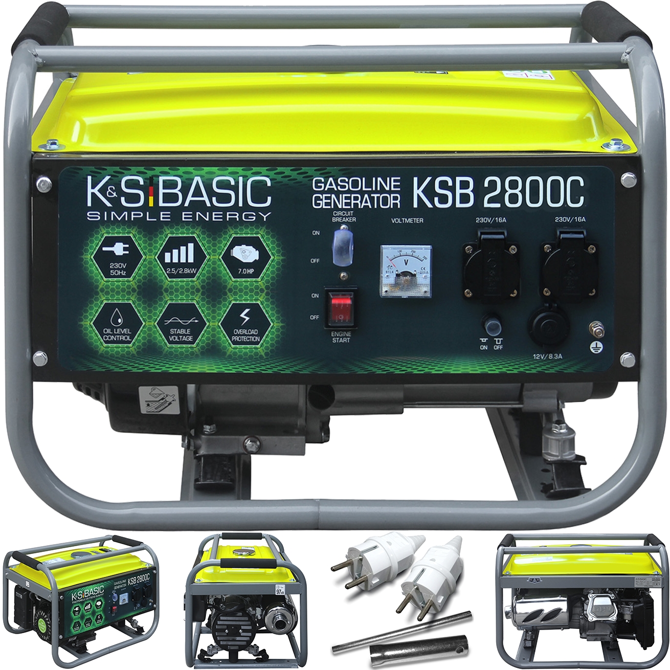 Image of Agregat prądotwórczy benzynowy KSB 2800C 2,8 kW 230V Könner & Söhnen KS