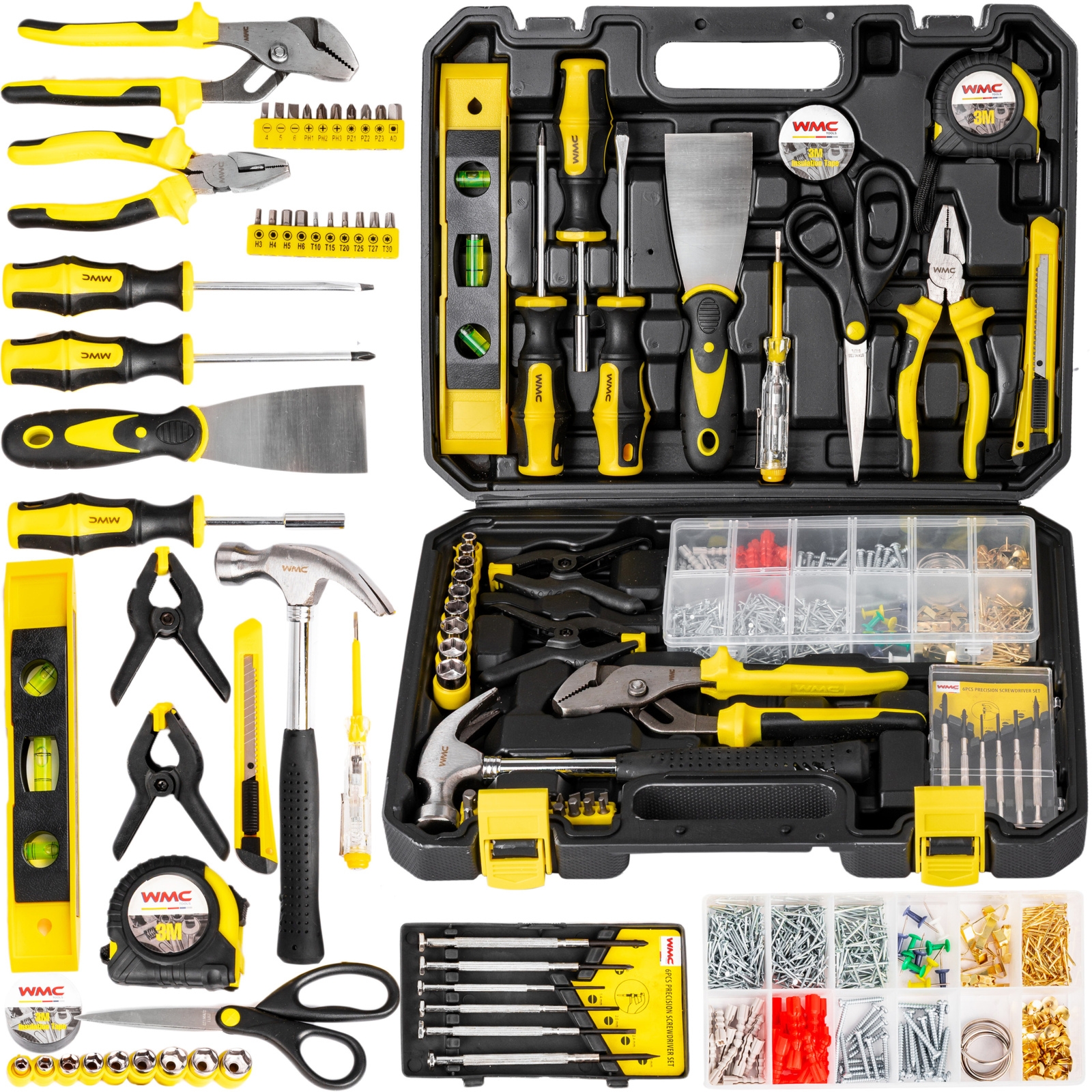 ZESTAW NARZĘDZI WALIZKA NARZĘDZIOWA 1/4" 650 EL.