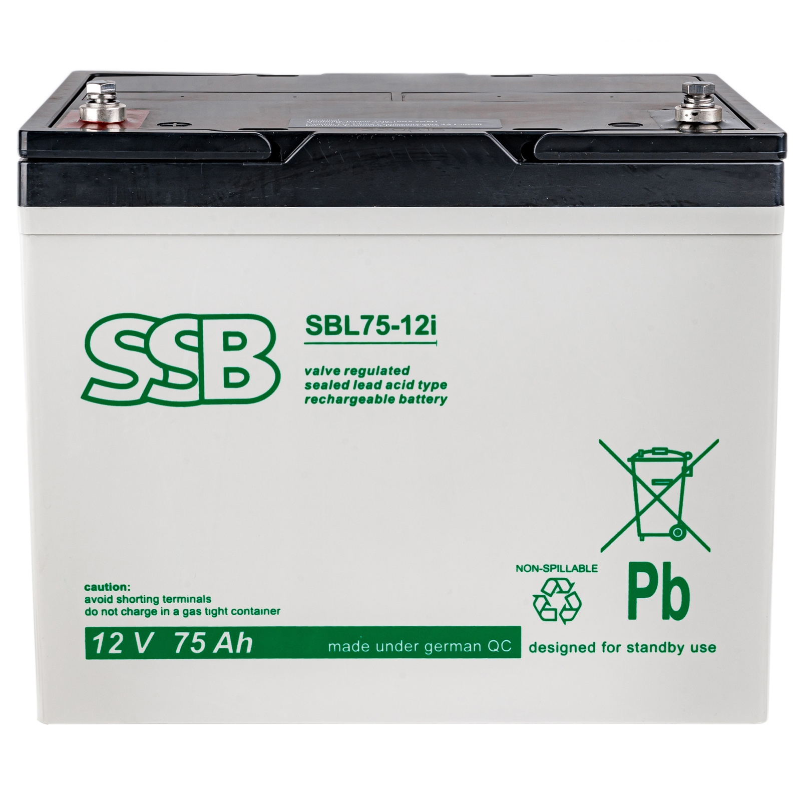 Image of Akumulator bateria AGM SSB SBL 12V 75Ah bezobsługowy