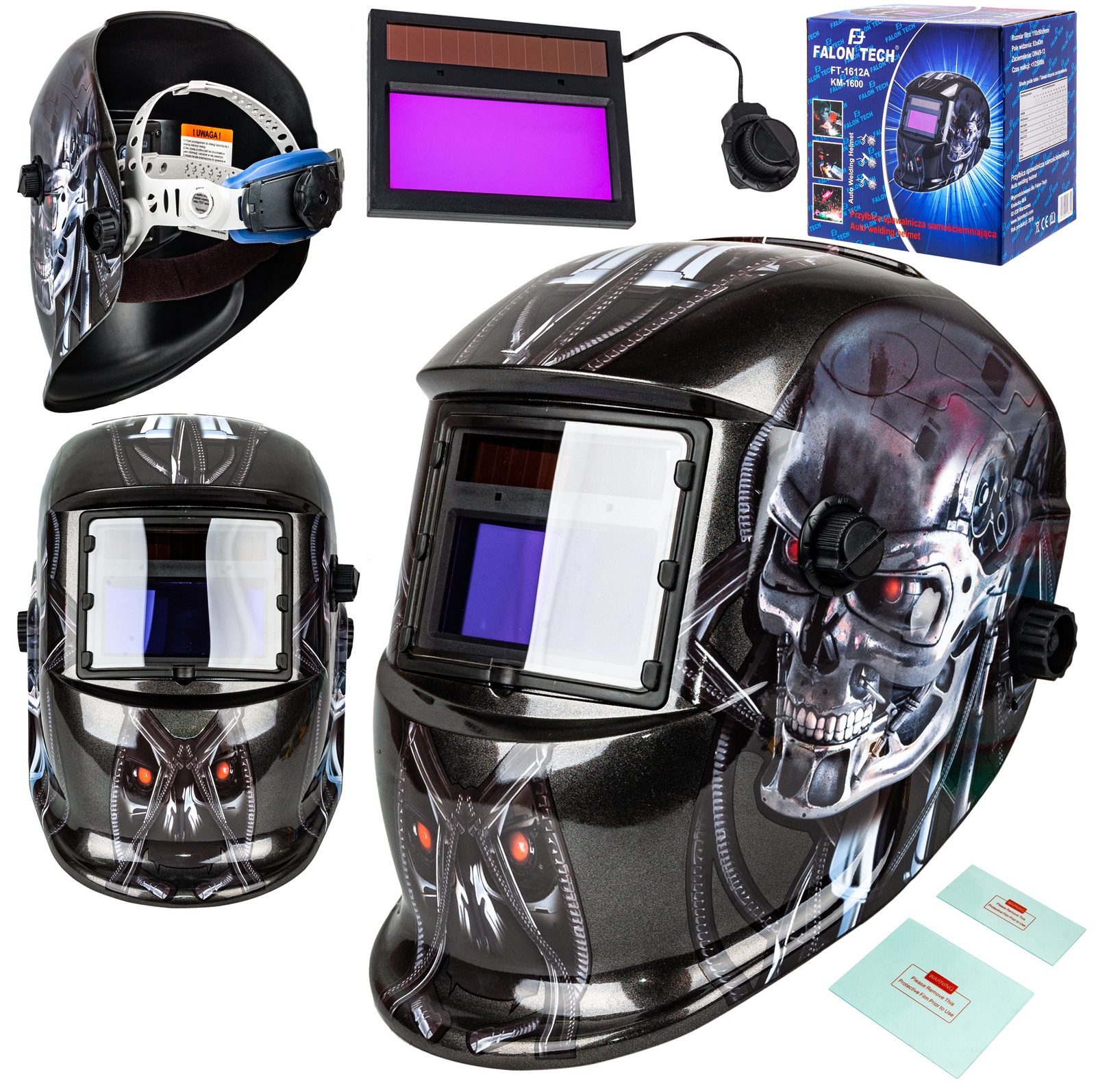 Image of Maska spawalnicza przyłbica samościemniająca Terminator FALON-TECH