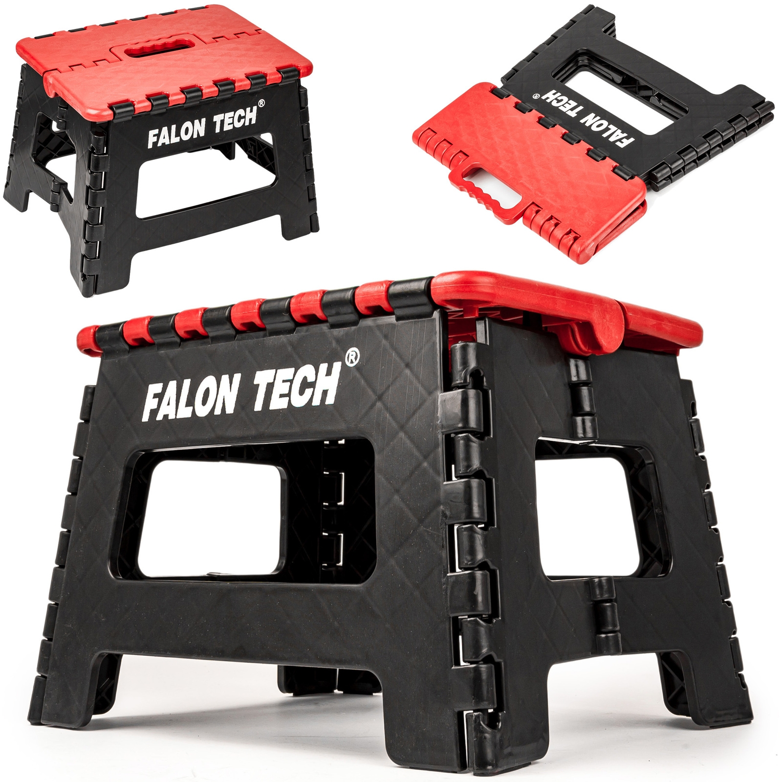 Image of Stołek taboret warsztatowy składany uniwersalny siedzisko krzesło 130 kg FALON-TECH