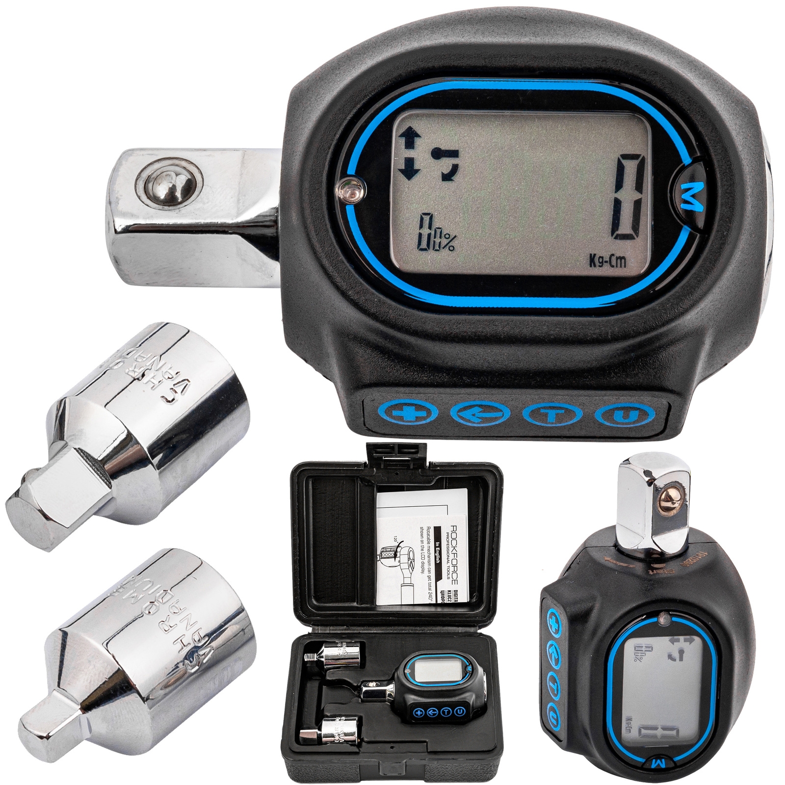 Image of Klucz dynamometryczny adapter elektroniczny cyfrowy 40-200 Nm 1/2" ROCKFORCE TRADE HOUSE