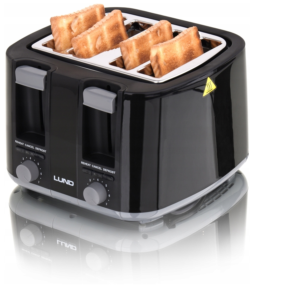 Image of Toster opiekacz kanapek 7 poziomów 3 funkcyjny 4 kromki 1500w LUND 67501 YATO