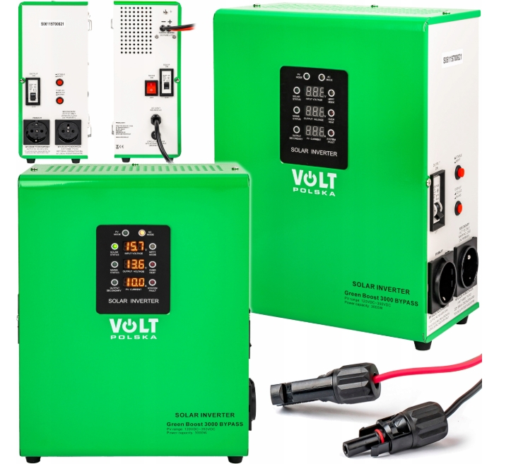 Image of Przetwornica solarna GREEN BOOST 3000 do grzałki bojler grzania wody z paneli bypass VOLT POLSKA