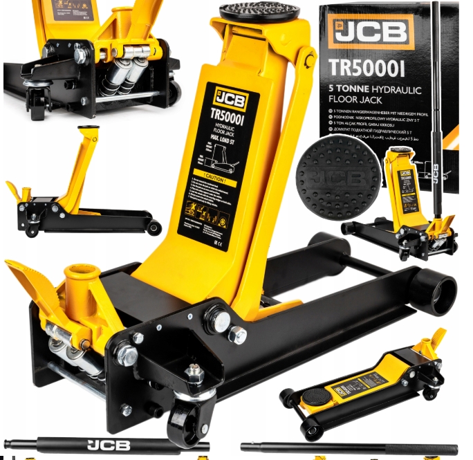 Image of Podnośnik samochodowy niskoprofilowy lewarek hydrualiczny żaba 5 ton JCB