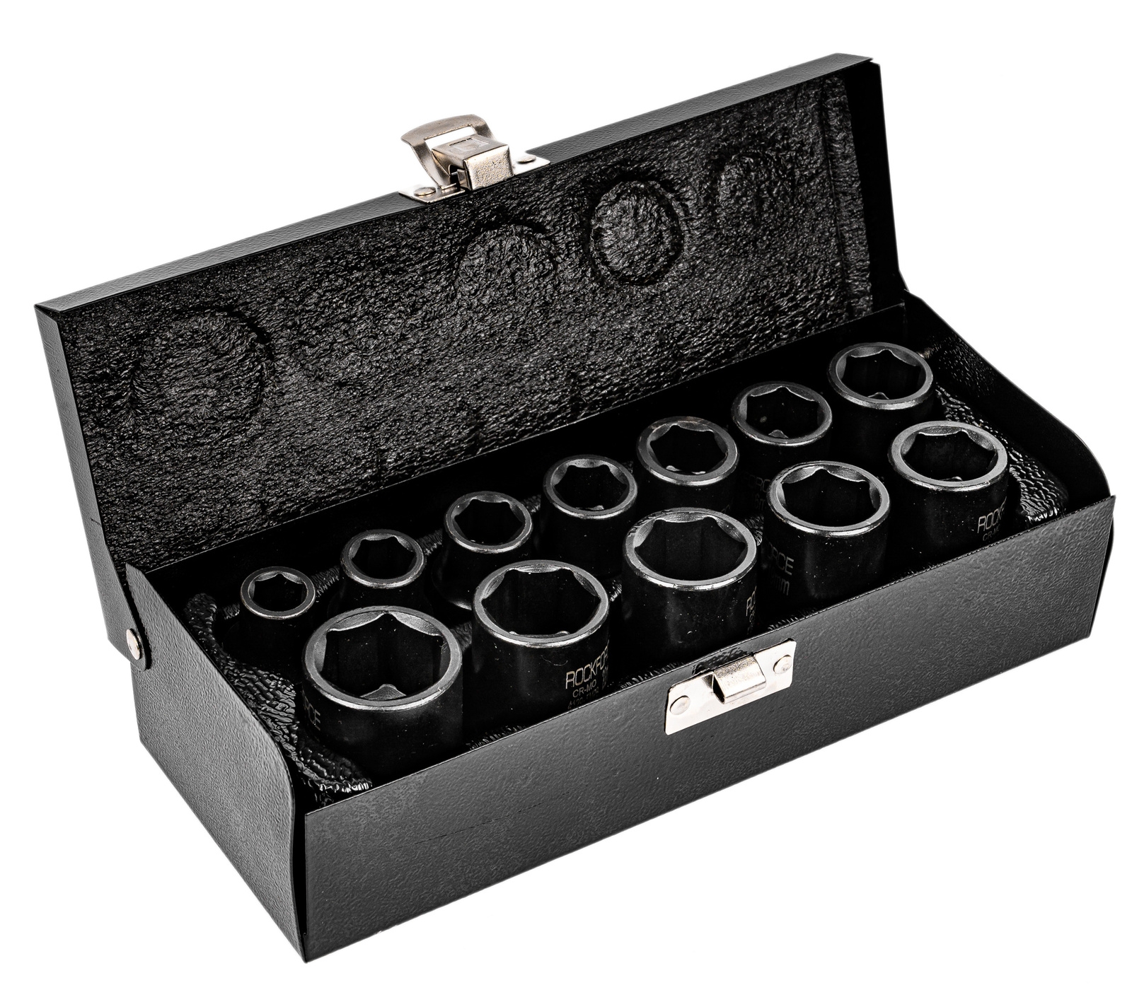 Image of Nasadki udarowe klucze nasadowe krótkie 1/2" 10-24 mm zestaw 12el ROCKFORCE