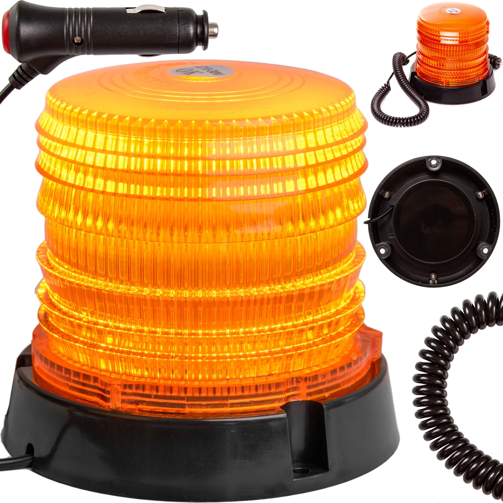 Image of Lampa LED światło ostrzegawcze kogut magnes do samochodu lawety 10-30V 6W MAR-POL