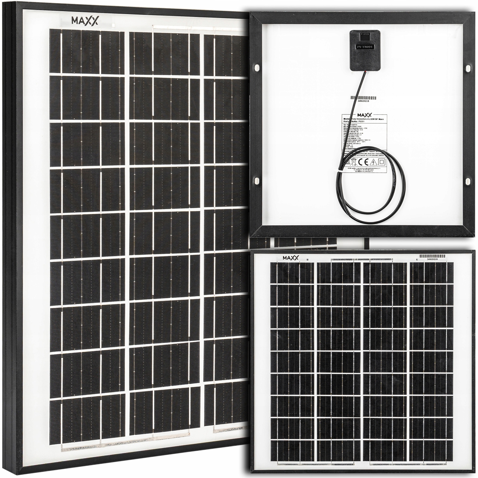 Image of Panel solarny fotowoltaiczny monokrystaliczny bateria słoneczna 12V 20W 4SUN