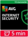 AVG Internet Security MD 2026 (10 stanowisk, odnowienie na 12 miesięcy) – dostawa w 5 MIN za 0 zł.