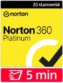 Norton 360 Platinum 2026 PL (20 stanowisk, odnowienie na 1 rok) – dostawa w 5 MIN za 0 zł.