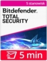 Bitdefender Total Security 2026 Multi-Device (5 stanowisk, odnowienie na 24 miesiące) – dostawa w 5 MIN za 0 zł.