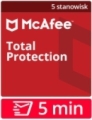 McAfee Total Protection 2026 PL (5 stanowisk, odnowienie na 12 miesięcy) – dostawa w 5 MIN za 0 zł.