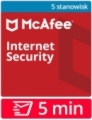 McAfee Internet Security 2026 PL (5 stanowisk, odnowienie na 12 miesięcy) – dostawa w 5 MIN za 0 zł.