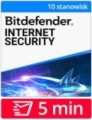 Bitdefender Internet Security 2026 (10 stanowisk, 12 miesięcy) – dostawa w 5 MIN za 0 zł.