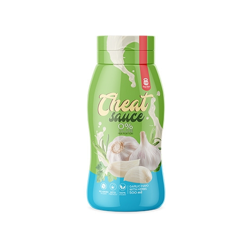 Image of Cheat Meal Nutrition Sauce 0% (Sos zero kalorii) - 500ml - Czosnkowy