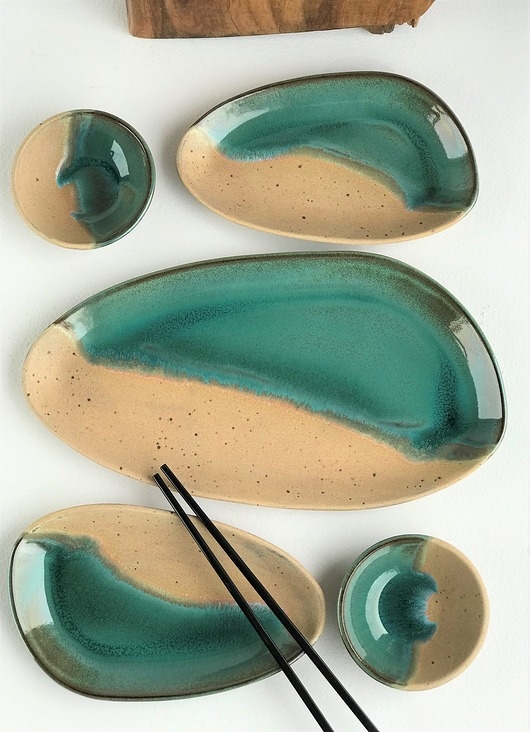 Image of Pakamera Zestaw ceramiczny do sushi dla dwojga