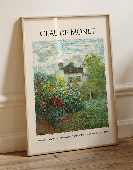 Image of Plakat Reprodukcja Claude Monet - Ogród Artysty w Argenteuil