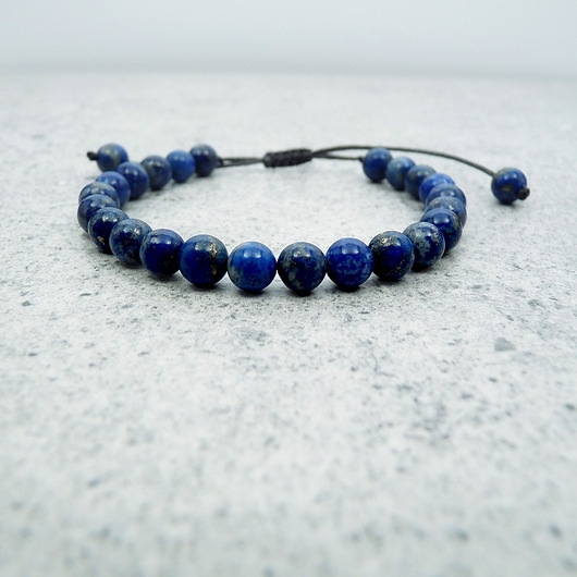 Image of Pakamera Lapis lazuli 4 mm Bransoletka