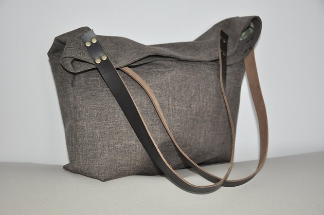 Image of Pakamera Torba tote XXL - brązowa