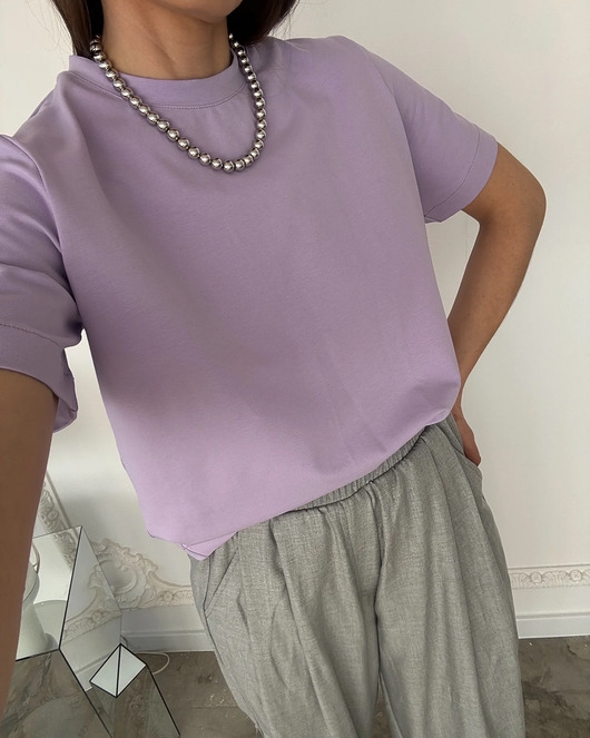 Image of Pakamera T-shirt Coco lila crew neck