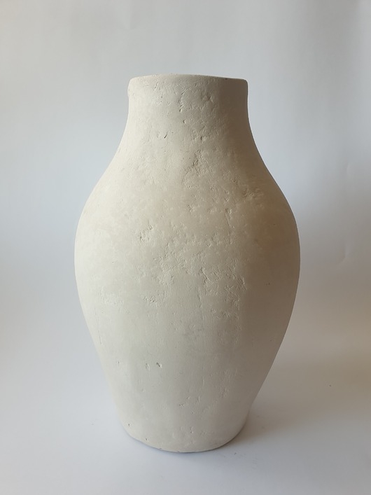 Image of Pakamera Wazon Sayala kolekcja KREDA papier-mache 33/20 cm