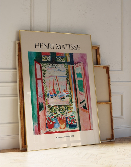 Image of Plakat Reprodukcja Henri Matisse - Otwarte Okno - The Open Window